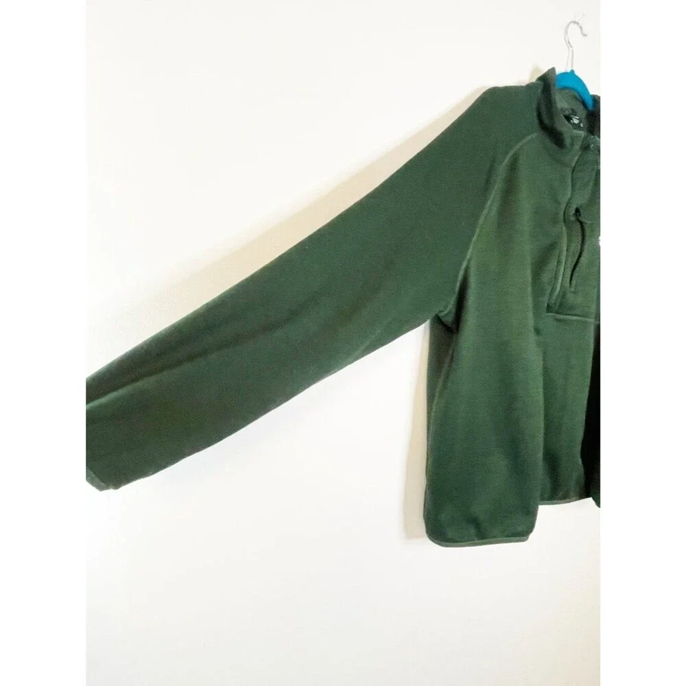 The North Face Men’s XXL Green Quarter Zip Fleece Pullover Outdoor Hiking Jacket